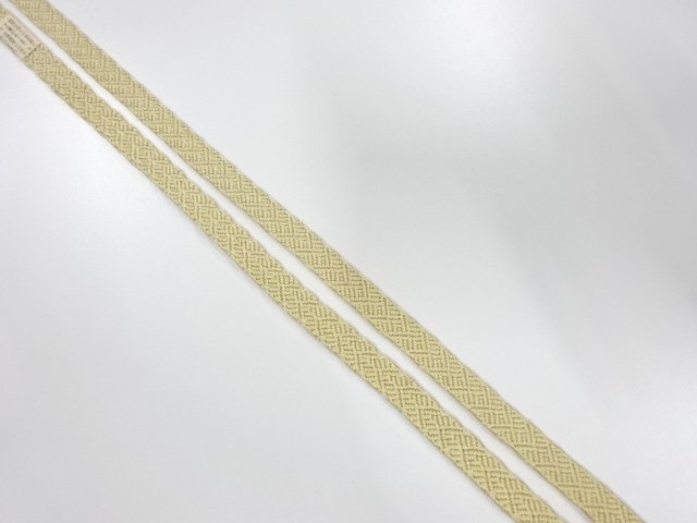 未使用品　正絹　帯留め用　手組三分紐